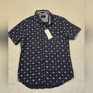 Level Ten Short Sleeve Button Down Shirt Sz Medium